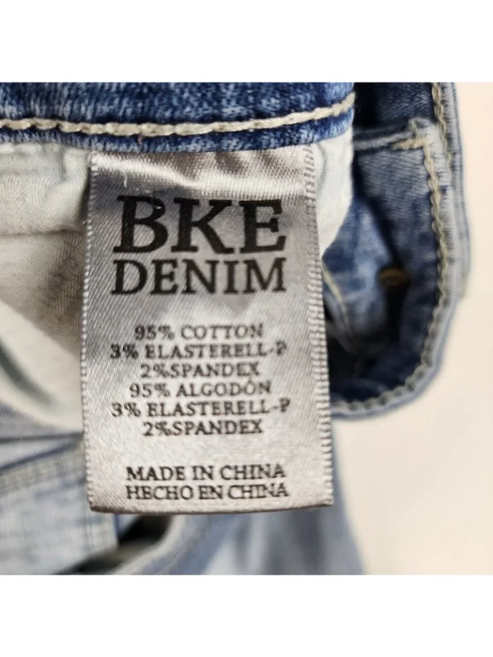 BKE Jeans Men 34S Blue Tyler Straight Leg Light Wash Denim (34x29)